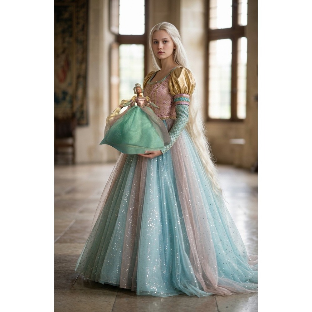 ✨Y2K 1994 Barbie as Rapunzel Barbie Doll Mattel 13018 Lovely With Attached Hair